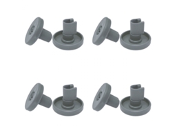 8 Rodízios Cinza escuros de 40mm para Lava louças AQUAFORGE
