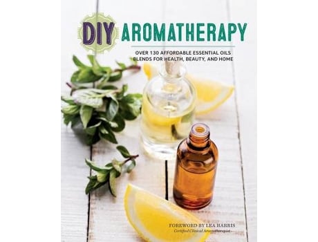 Livro diy aromatherapy de rockridge press (inglês)