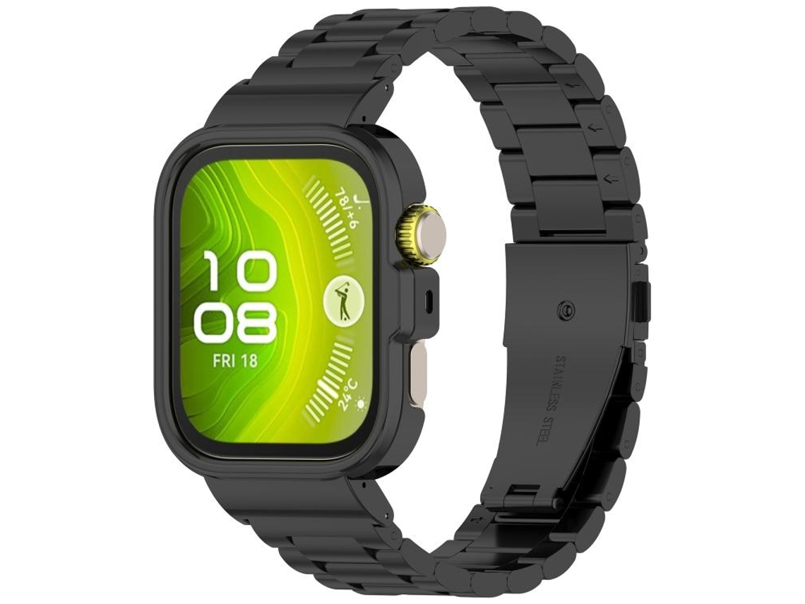 Bracelete para Huawei Watch Fit 4 Pro 4 3 XIAOMOYU nylon trançado com fecho de velcro branco creme