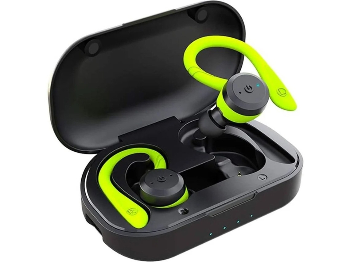 Auriculares Bluetooth True Wireless (in Ear - Microfone - Noise Cancelling - Verde)