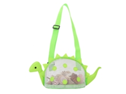 Bolsa de Praia Dinossauro em Malha para Crianças Coleta de Conchas Portátil Totes Leve | S/MARCA