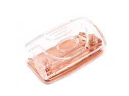 Lurelia Agrafador De Mesa, 5x4,5 Cm, 1 Cm, Magnético, Resistente, Transparente, Com Removedor