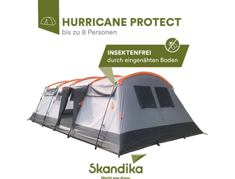Tenda Familiar SKANDIKA   Hurricane 8 Protect 4X Cabines 8 Pessoas Toldo