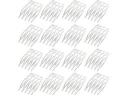 Canetas decorativas para fixar enfeites de casamento, Prated, conjunto de 50 unidades, 5 dentes.