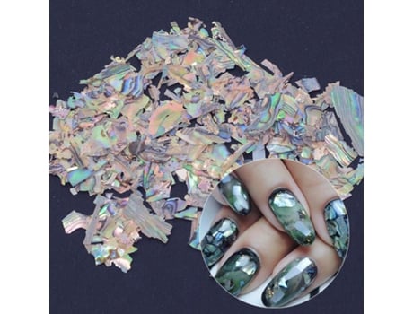 Nail Art Abalone Shell Fragmento Irregular 3d Charme Decoração Fatia Diy Beleza Decalques De Unhas Para Ge Uv Art Lalic