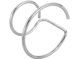 Suporte Duplo Grande Em Metal Prateado Para Exibição De Bolas Cristal, Ideal Para Decoração De Mesa E Armazenamento