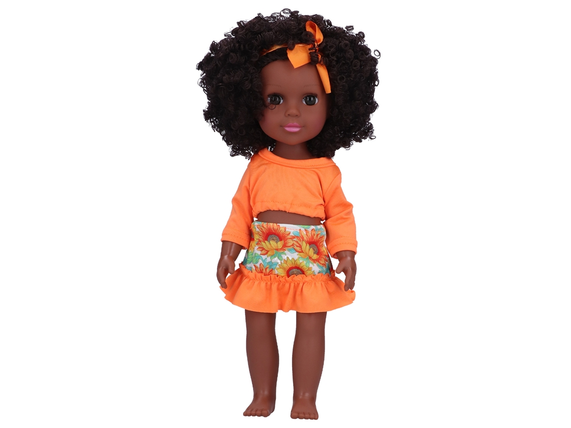 Muñeca Bebe Reborn Niña Negra 14 Polegadas Realista Presente Para Crianças Brinquedo Q14-25