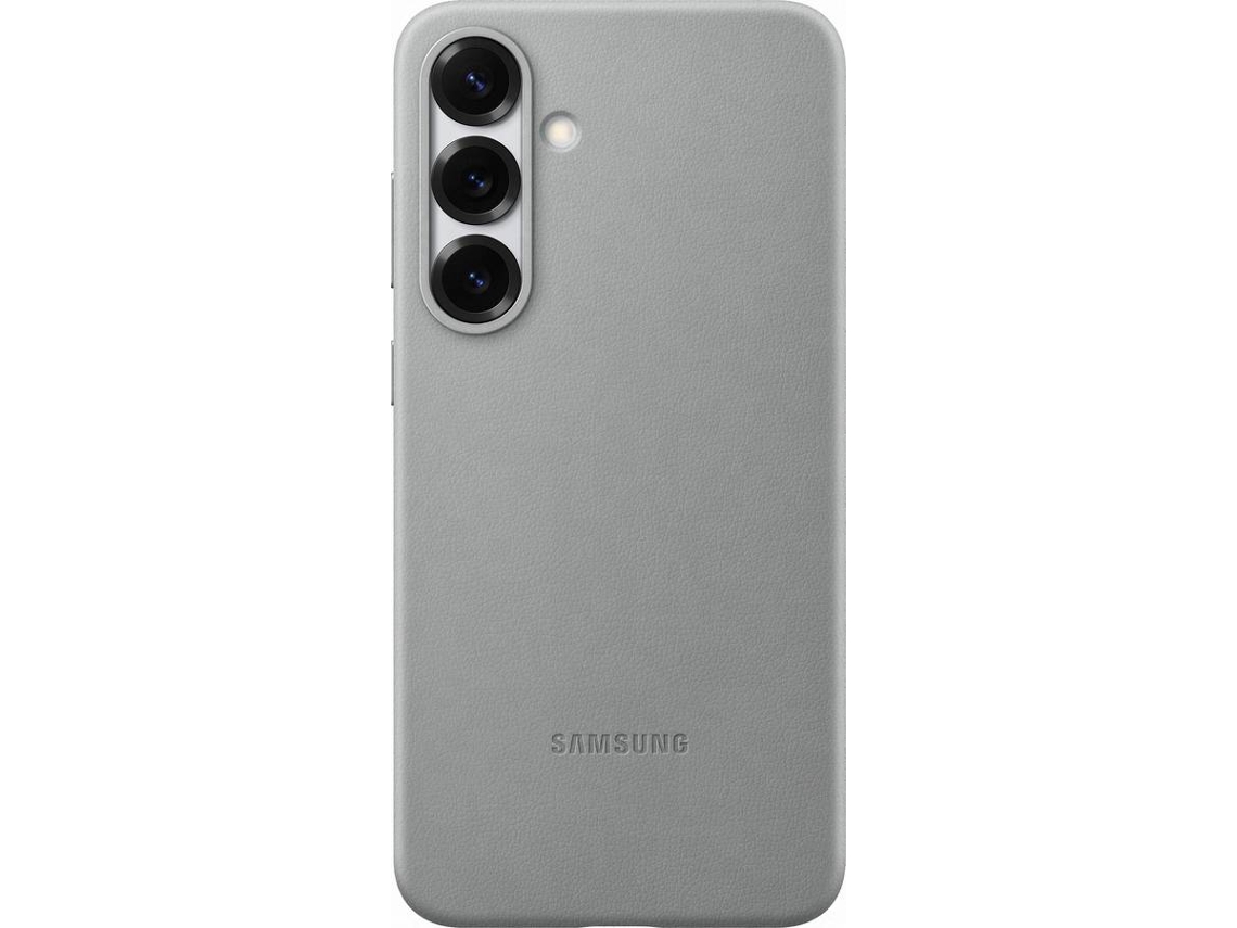 Capa SAMSUNG Galaxy S25 Plus de Pele Vegana (Cinzento)