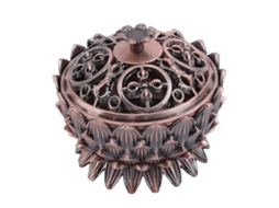 Queimador de Incenso Cone LAXISCREED Prata Decorativo