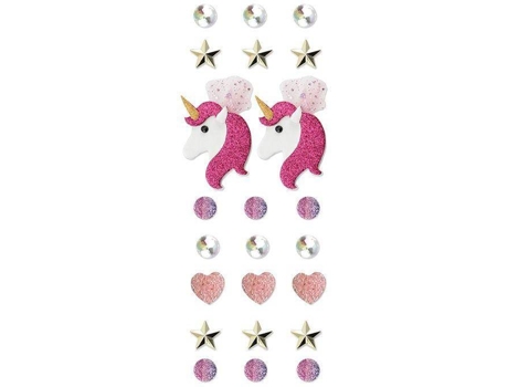 Conjunto 23 Adesivos GRAINE CRÉATIVE Unicornio