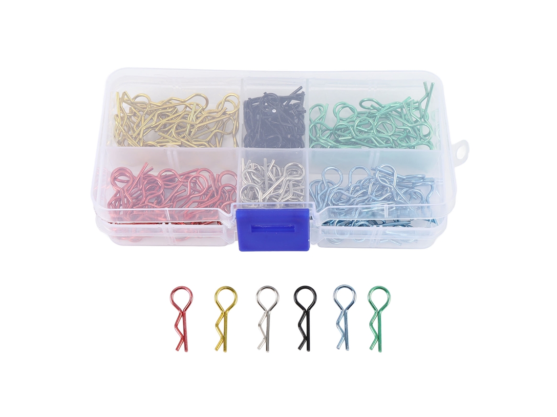 180pcs Clips de Carro Rc de Metal Antideformação Pins em Forma de R S/MARCA