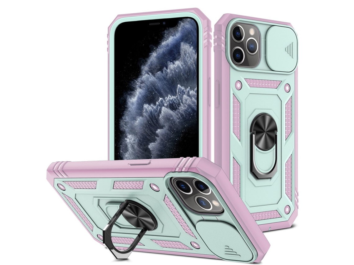 Suporte Casa Quedas Para Iphone 11 Pro Max Pele Sintética Rosa