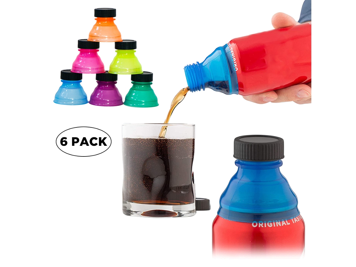 Tampas Reutilizáveis para Latas de Bebidas 6 Peças