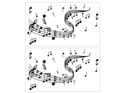 Autocolantes de Notas Musicais LAXISCREED para Decoração