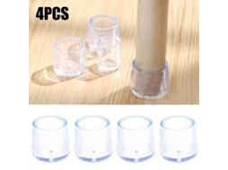 Protetores de Silicone para Pés Cadeiras e Mesas, Protetores de Piso, Conjunto de 4 Peças 16mm BRILVIBERA