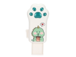 Pen Drive LAXISCREED Gato Pata Dinossauro Verde 128gb Usb2.0
