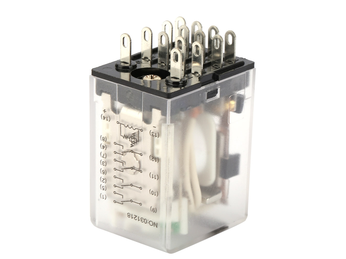 Relé Intermediário Elétrico BEMM4C 14 Pinos 5A 12VDC | S/MARCA