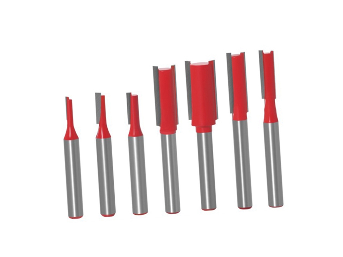 Conjunto de brocas de roteador em forma de T de 3 dentes para corte e usinagem de madeira