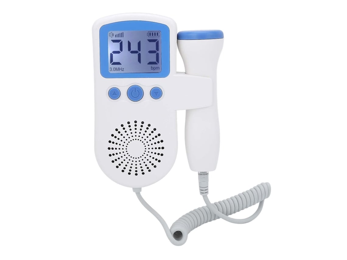 Doppler fetal doméstico, monitor cardíaco de bolso para Doppler de batimentos cardíacos de bebês para gravidez e teste Clearblue