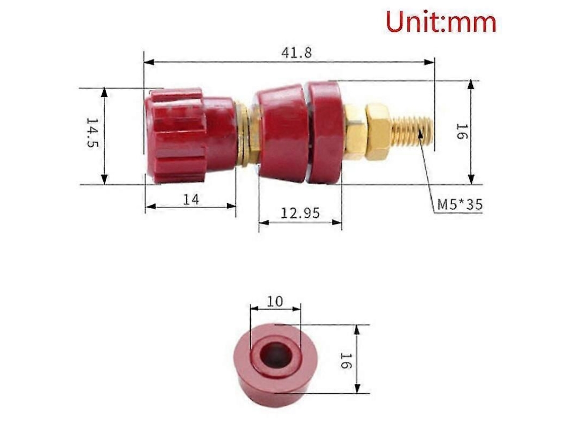 Conector De Terminal Para Bateria Automotiva, 5/16 Polegadas