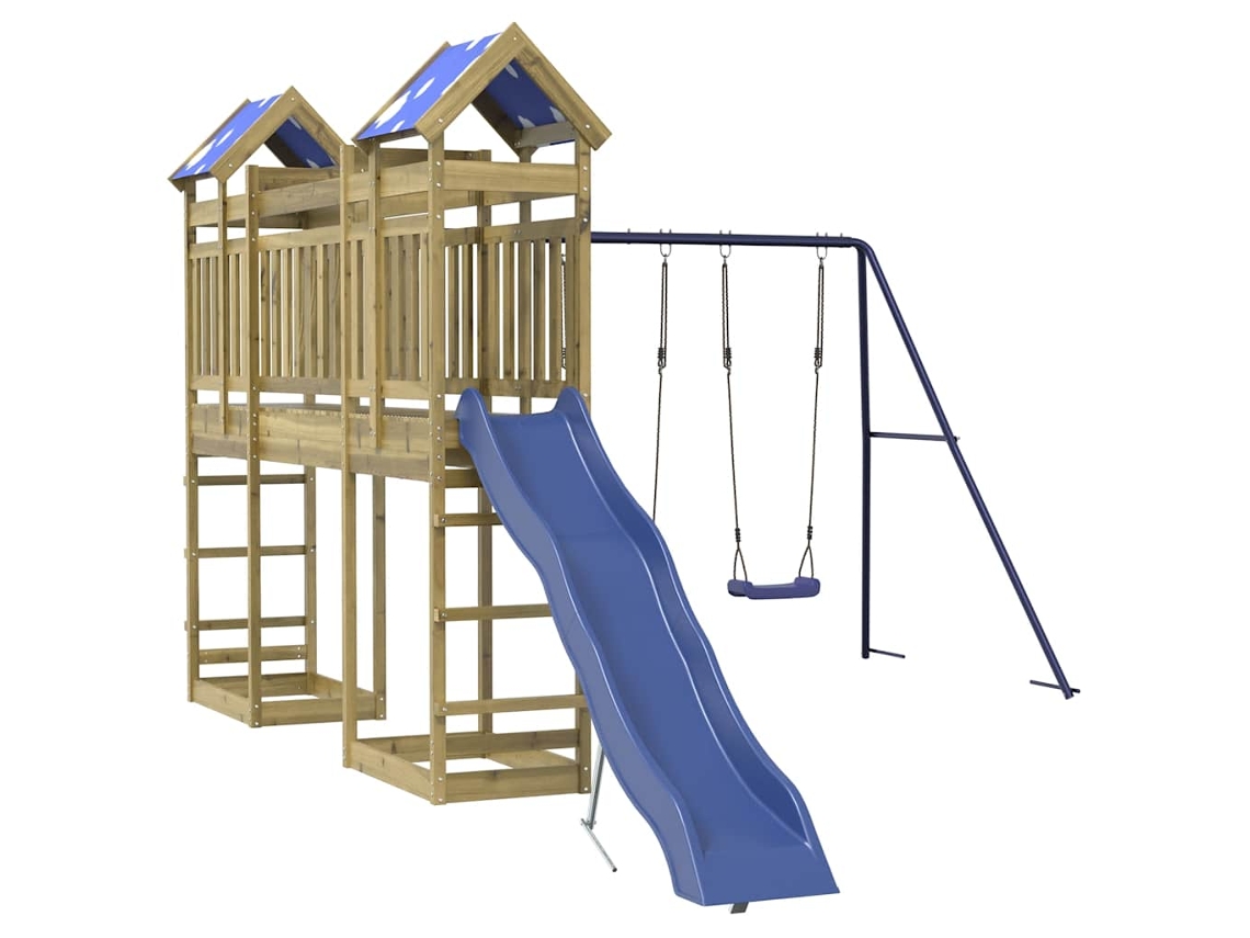 Outdoor Playset, Outdoor Playsets Vidaxl Marrom Madeira De Pinho Impregnada (n/a)