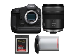 Eos R1 + Rf 16 28mm F/2.8 Is Stm + 1 Sandisk 128gb Extreme Pro Cfexpress Type B + Canon Lp e19 + Ebook “20 Dicas para Fotos Que Impressionam” CANON