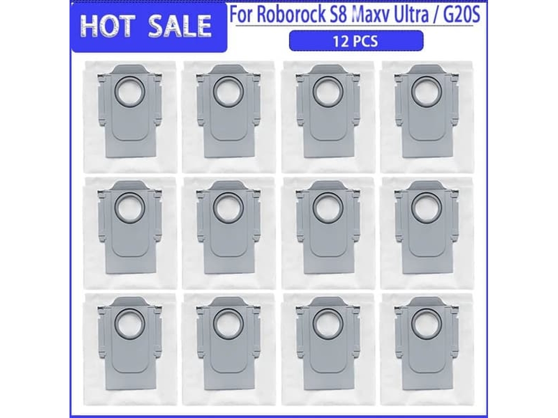 Sacos De Pó Compatíveis Com Roborock S8 Maxv / Ultra G20s (pacote Com 12)