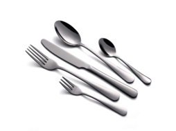 Rebe-set of Talheres De Aço Com 16 Peças, Pratos E Colheres, Dishwasher Safe, Elegan Design