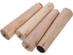 Gatuida Conjunto De 4 Pés Madeira Maciça Para Móveis, Substituição De Pés Para Sofá E Mesa Centro, Fácil Instalação E
