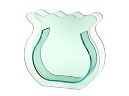 Pequeño Acuario de Acrílico Transparente Espesorado Moderno para Hogar Oficina Dormitorio Verde Planta Pez