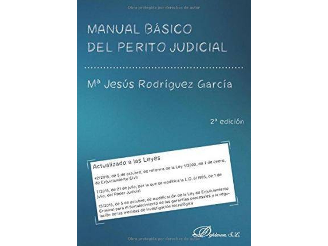 Livro Manual Básico Del Perito Judicial de María Rodríguez García (Espanhol)