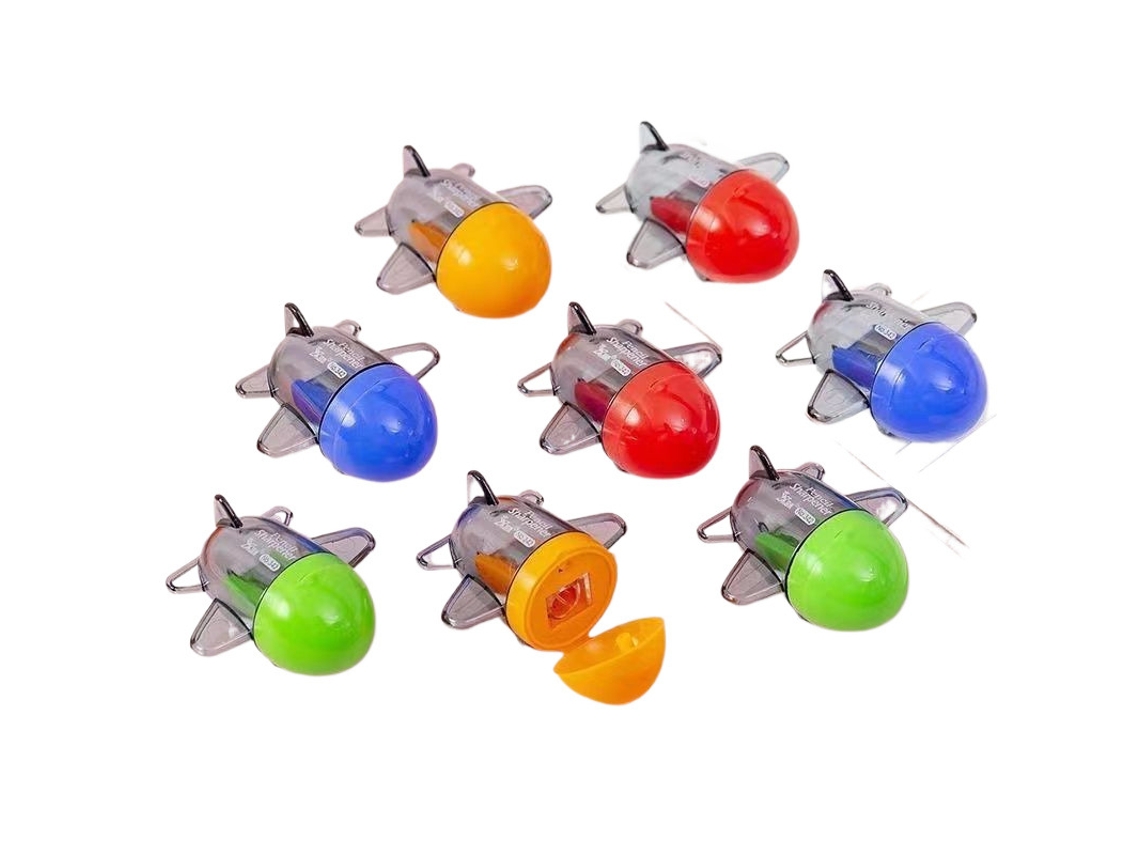 Conjunto de 10 Apontadores de Lápis em Formato de Avião, Cores Enviadas Aleatoriamente. XIAOMOYU