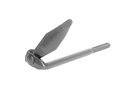 Afbat Batente De Catraca Aparafusado L135 Mm Zincado Branco Alpertec