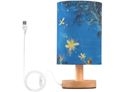 Abajur Small Safari Led Table, Azul Escuro, para Meninas