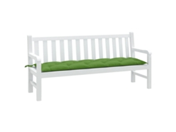 Vidaxl Almofadão P/ Banco De Jardim 180x50x7 Cm Mesclado Tecido Verde