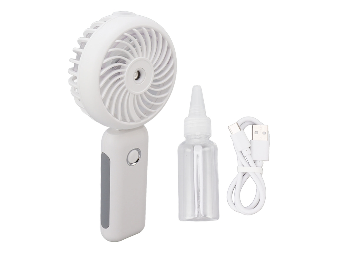 Ventilador de Névoa Portátil Bateria 4000mah 3 Velocidades Branco