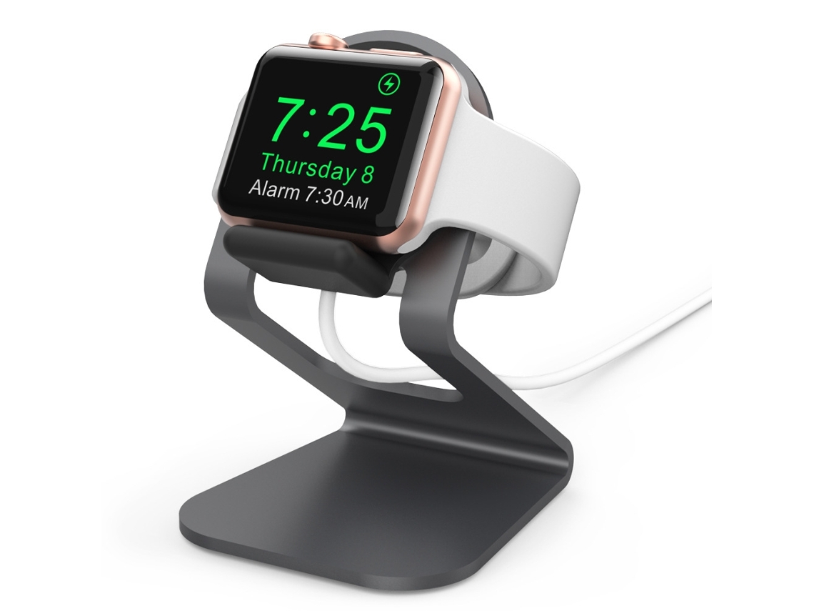 AhaStyle ST03 para base de suporte em liga de alumínio da série Apple Watch (preta)