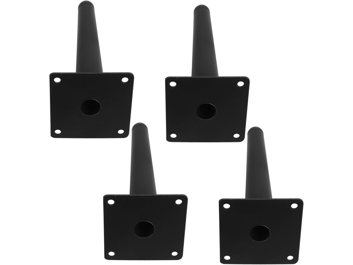 Conjunto De 4 Pés Inclinados Metal Reforçado Para Sofá, Mesa E Outros Móveis Ideal Para Cozinha