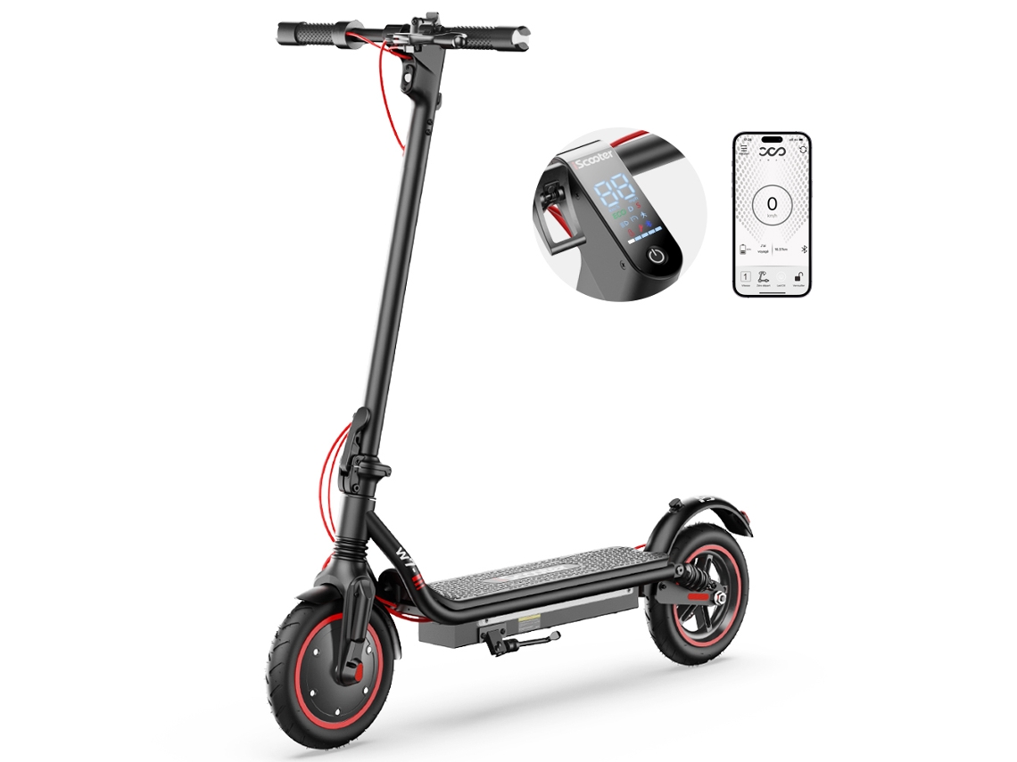 Scooter Elétrica Iscooter W7, Bateria De 350 W, 36 V E 7,8 Ah, Pneu Insuflável De 8,5 Polegadas, Controlo Por Aplicação
