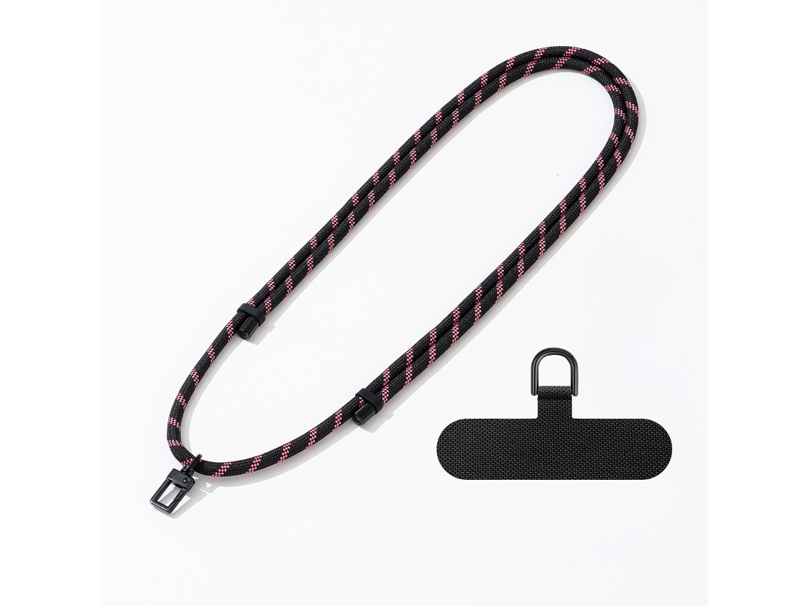 Lurelia Cordão Para Telemóvel Ajustável Transversal Para Pescoço 150 Cm 5m Anti-perda