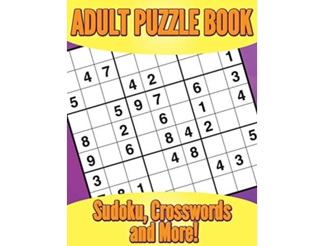 Livro Adult Puzzle Book Sudoku, Crosswords And More! De My Day Books E Marshall Koontz (inglês)