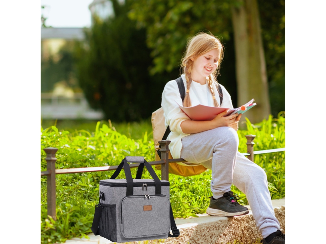 Saco Térmico Em Tecido Oxford Para Picnic - Geleira Portátil Reutilizável E Anti-fuga Para Trabalho E Praia