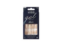 Gel Fantasy Allure Unhas De Gel 28 Pcs Kiss (moonbeam)