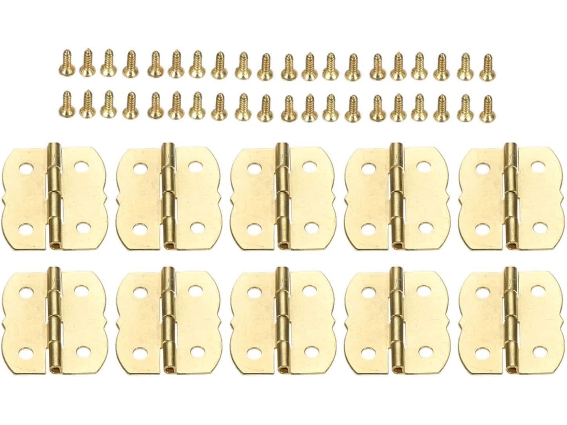 Dobradiça De Topo Para Armário, Dobradiças Dobráveis Para Portas, 10 Peças De Dobradiças Metálicas Para Móveis