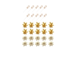 Conjunto de 30 Flores Artificiais para Árvore de Natal RNEMITERY