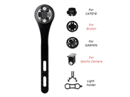 BUSINESS suporte para computador de bicicleta garmin/cateye/bryton com apoio para câmera e lanterna para bike de estrada S/MARCA