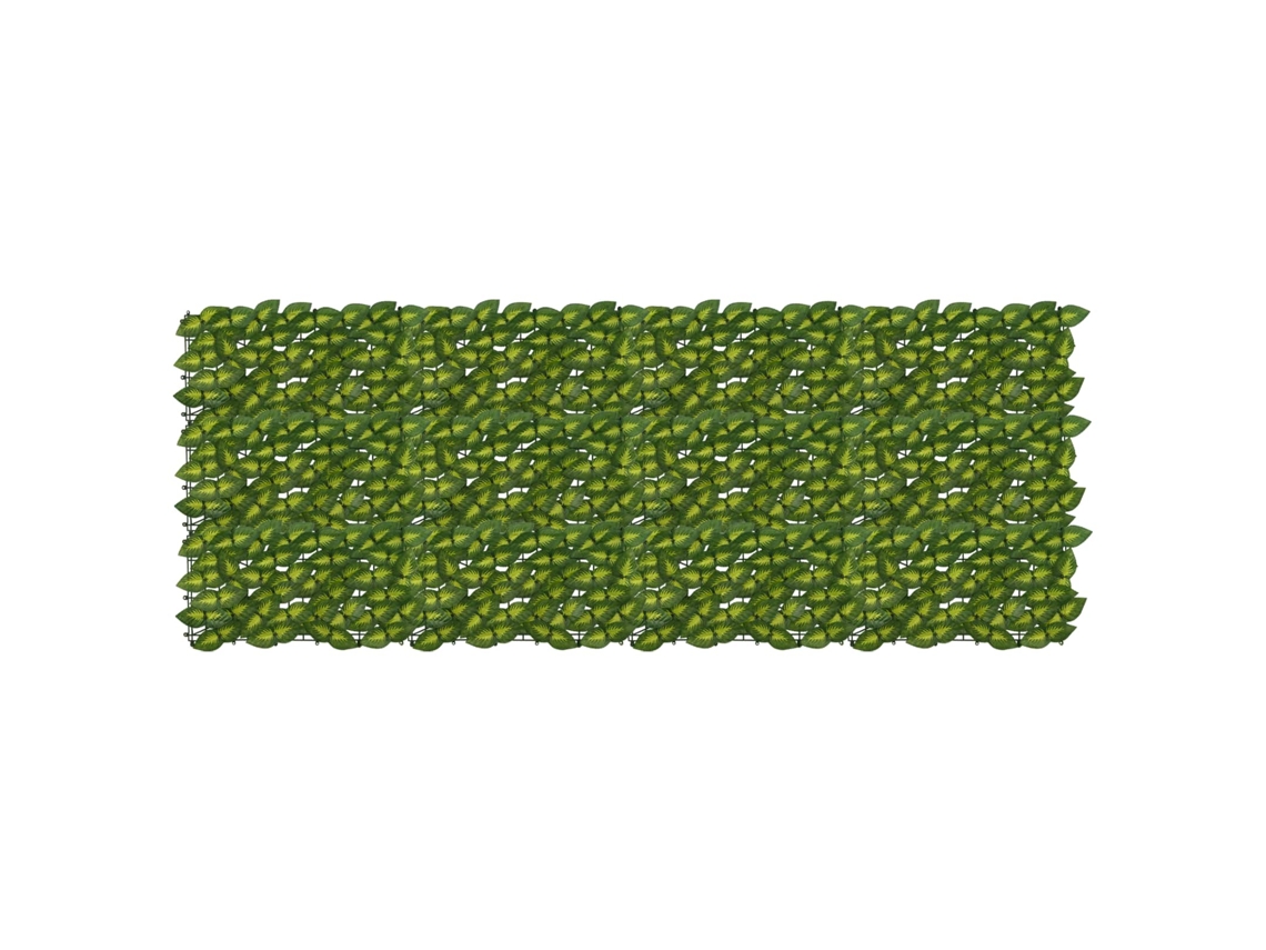 Vidaxl Tela De Varanda Com Folhas Verde E Amarelo 200 X 75 Cm