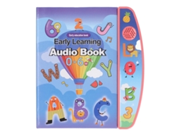 Ats livro Eletrônico Infantil com Sons Educatsivo Brinquedo Interatsivo para Crianças Pré escolares Aprendizagem de Idiomas Rosa