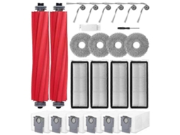 Conjunto De 21 Peças De Reposição Para Aspirador De Pó Roborock Qv 35a/qr 598/qr 798: Escova Lateral Principal, Filtro Hepa, Pano De Limpeza E Saco Pa