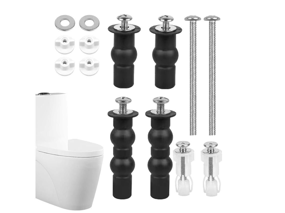 Parafusos Para Assento Sanitário, Substituição, Parafusos, Dobradiça Da Tampa, Kit Resistente, Conjunto Antiderrapante